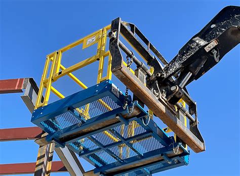 skid steer work platforms|safety work platforms for forklifts.